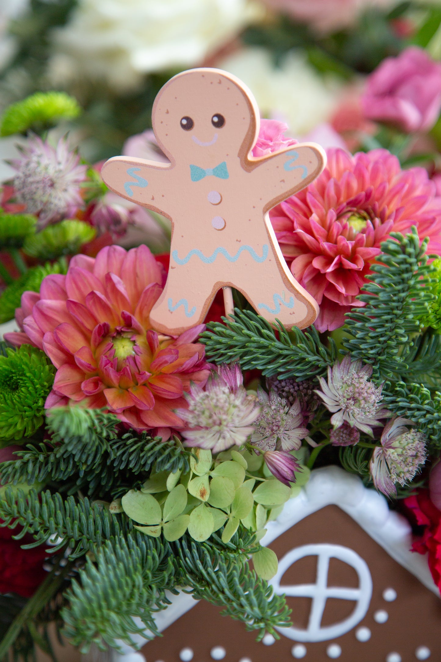 18" Holiday Picks – Santa, Ornament & Gingerbread