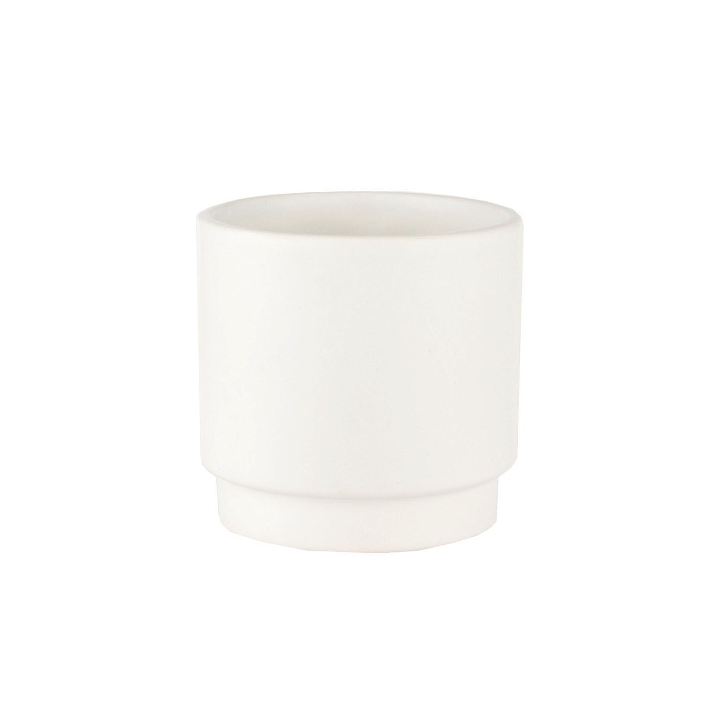Stepped Planter - Matte White