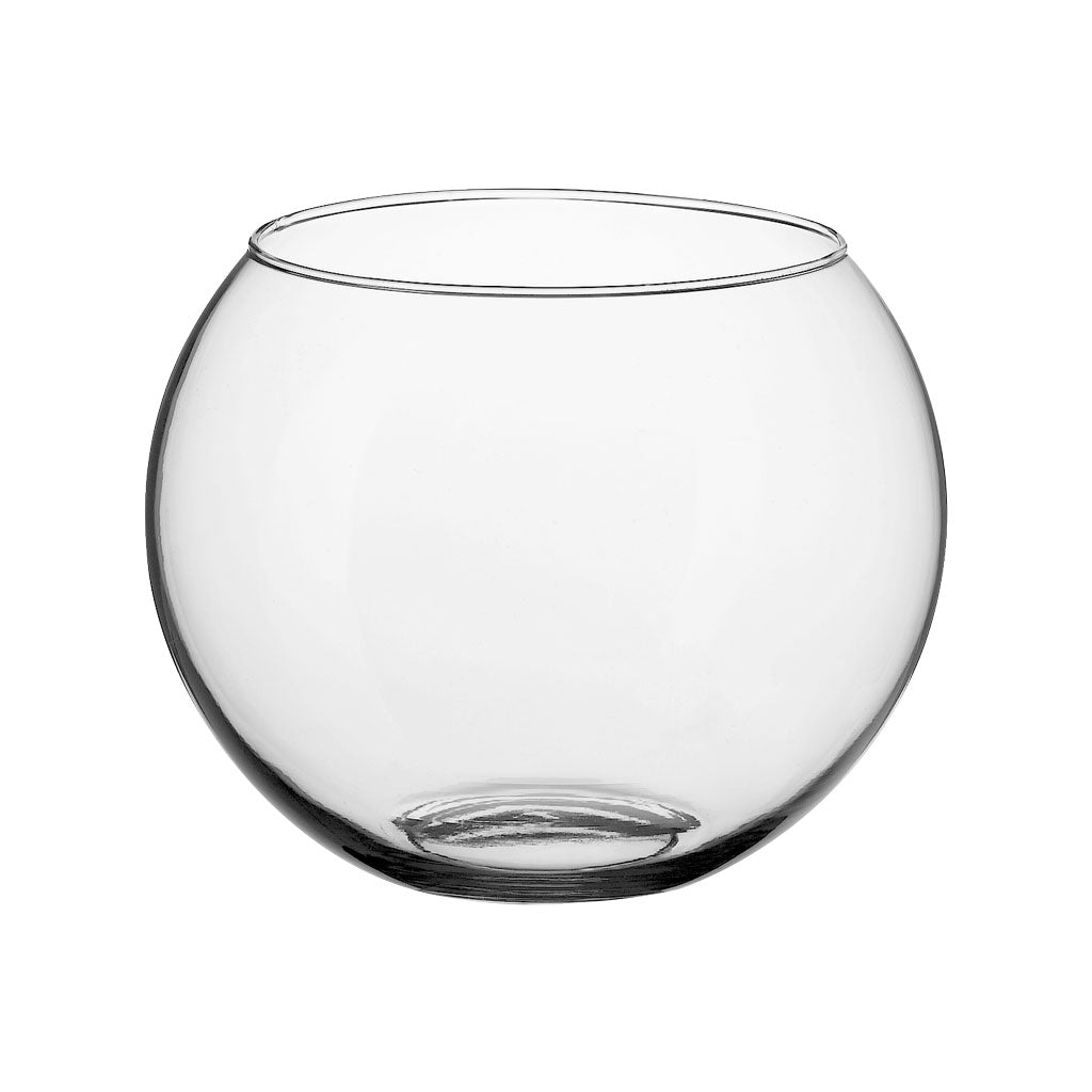 Empty clear bubble ball glass vase