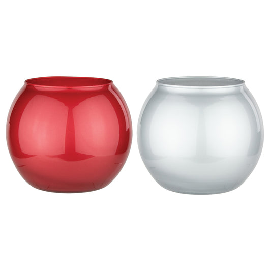 Holiday 6" Rose Bowl – Peppermint