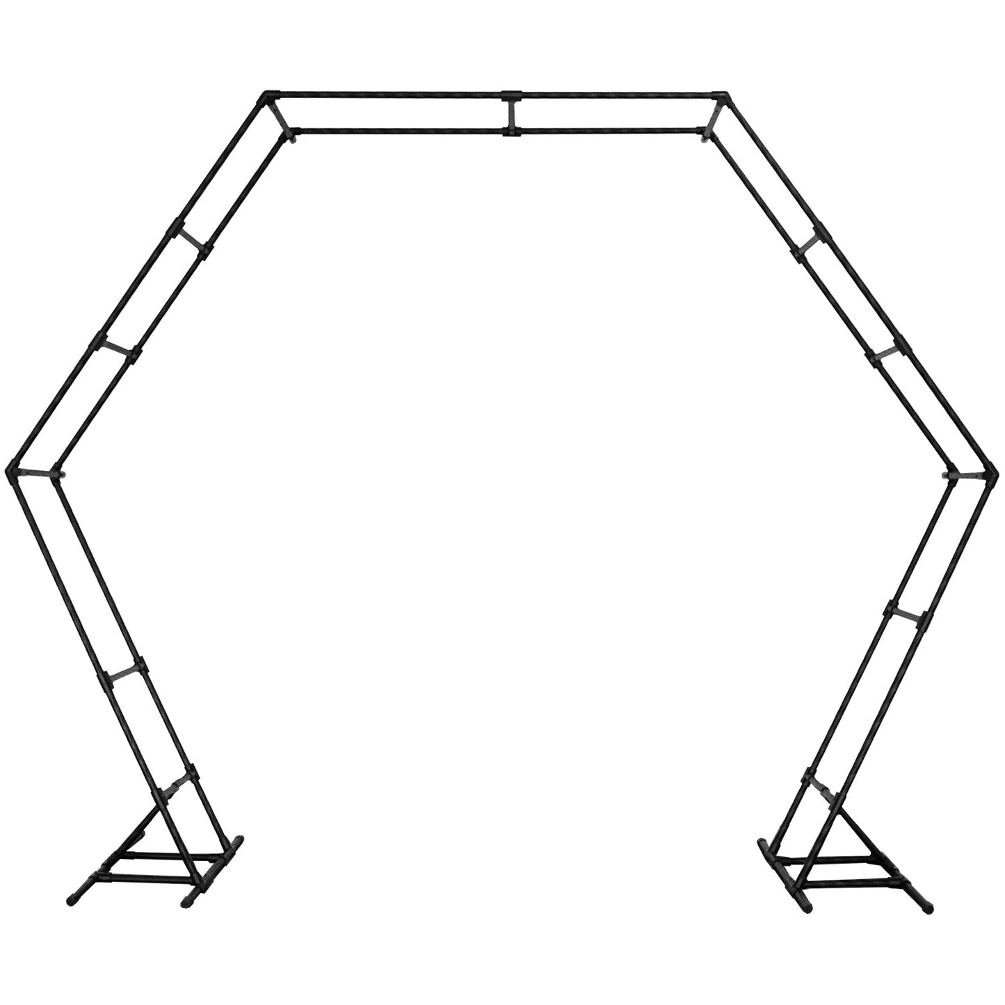A sturdy Hexagon wedding arch frame