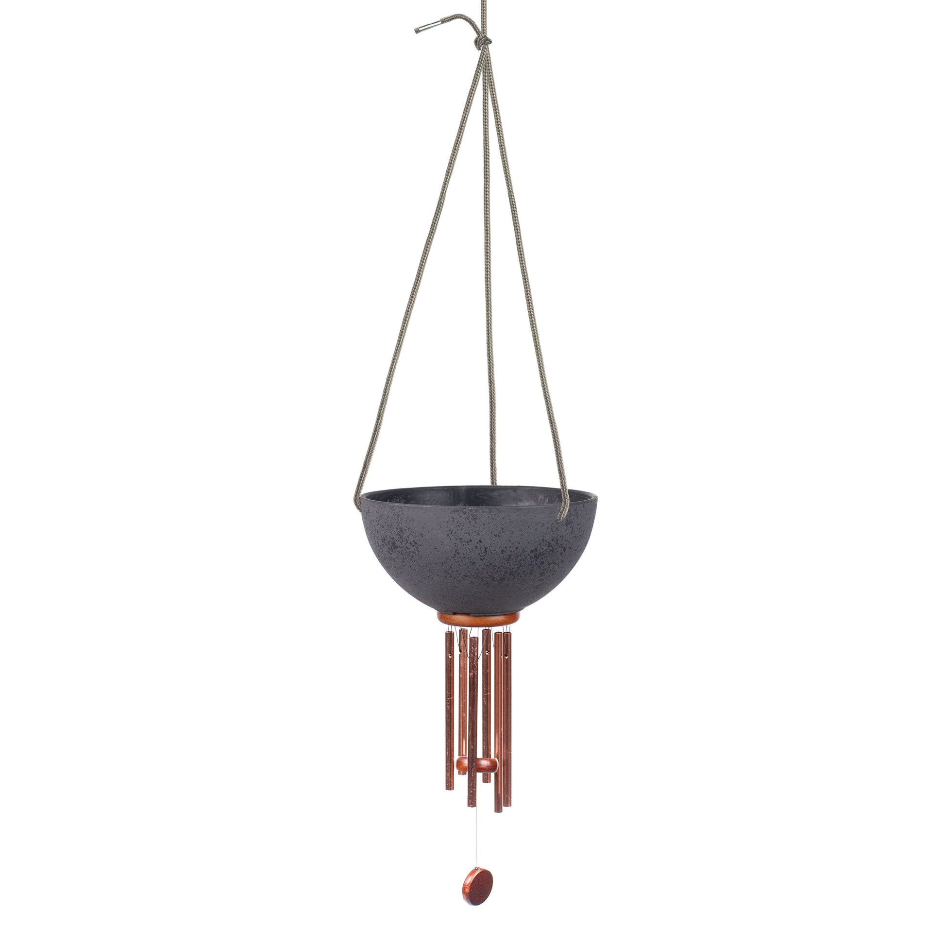 copper hanging planter Windchime Planter