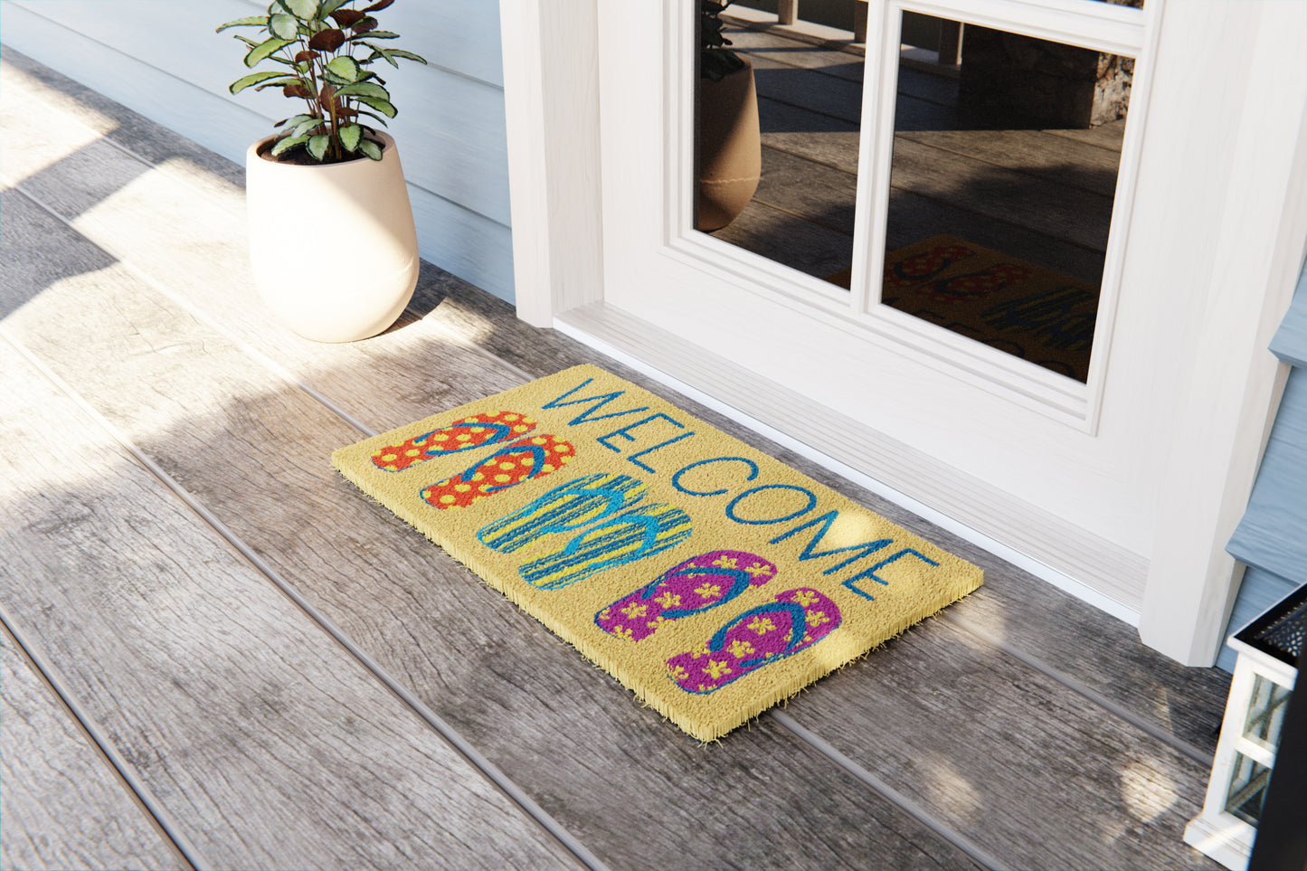 Welcome Flip Flop Doormat