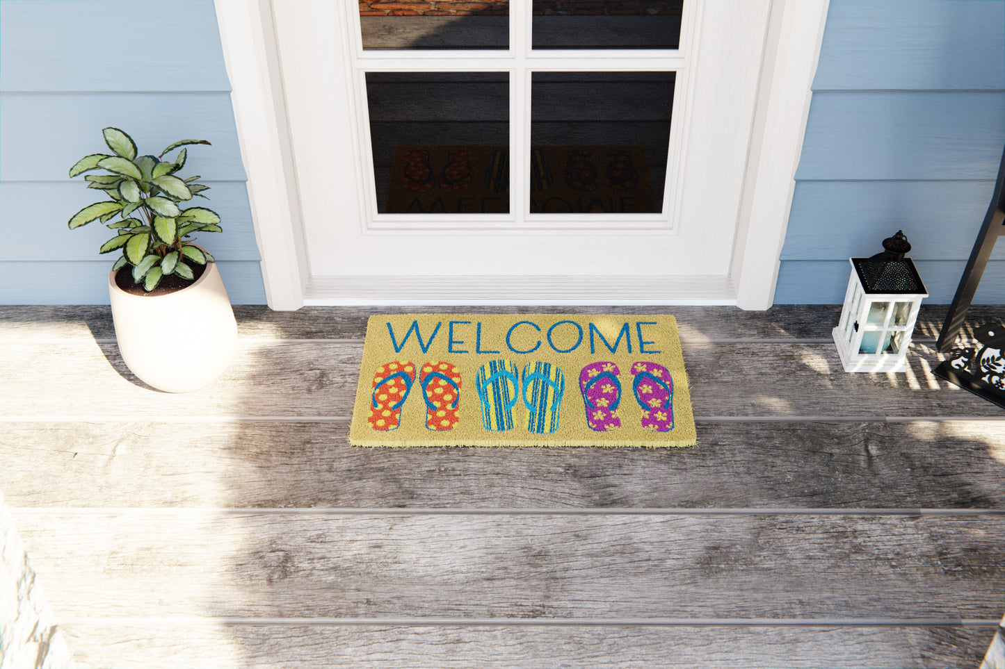 Welcome Flip Flop Doormat