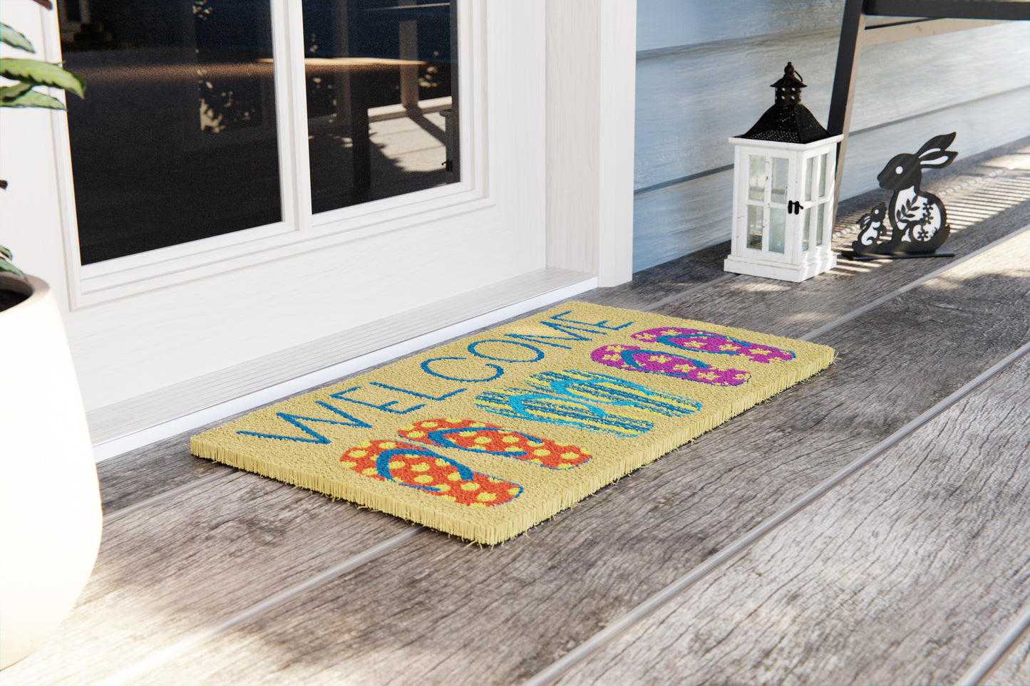 Welcome Flip Flop Doormat