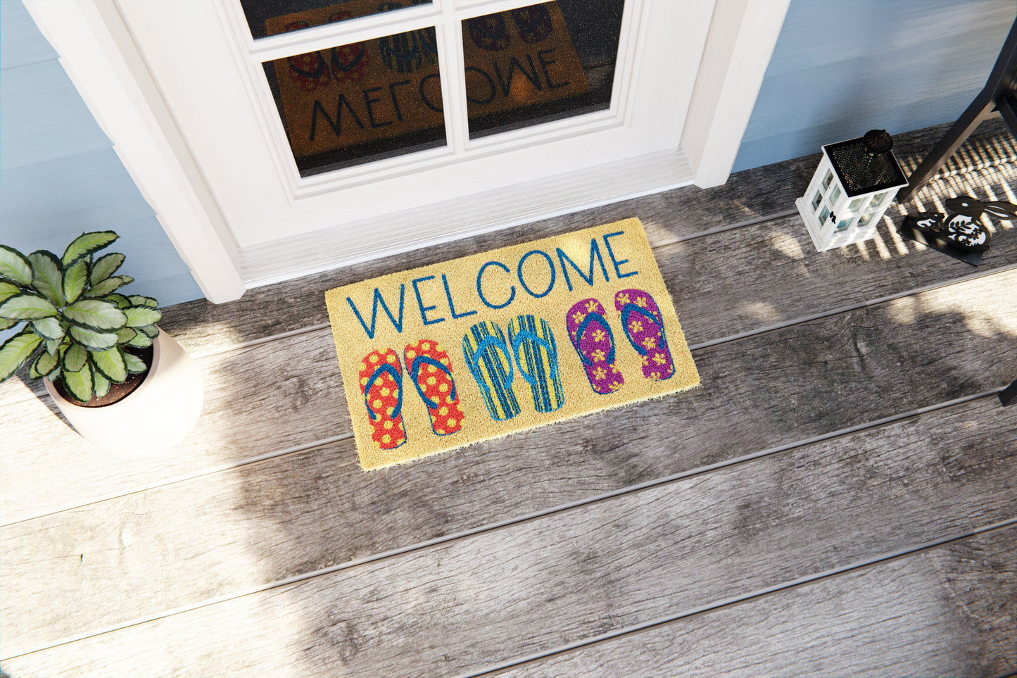 Welcome Flip Flop Doormat
