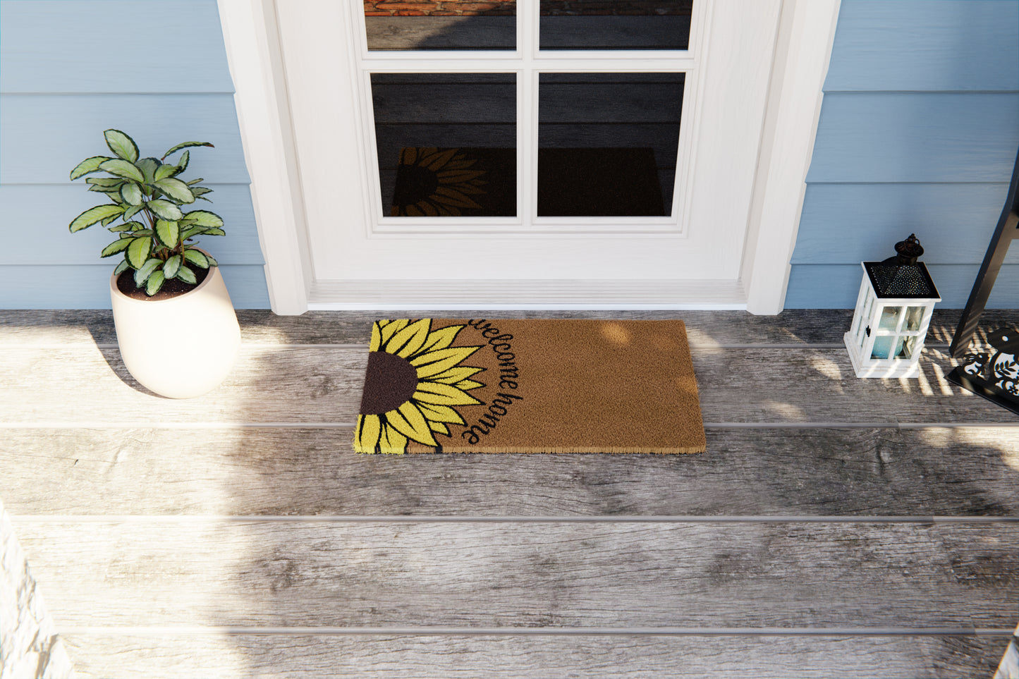 Welcome Home Sunflower Doormat