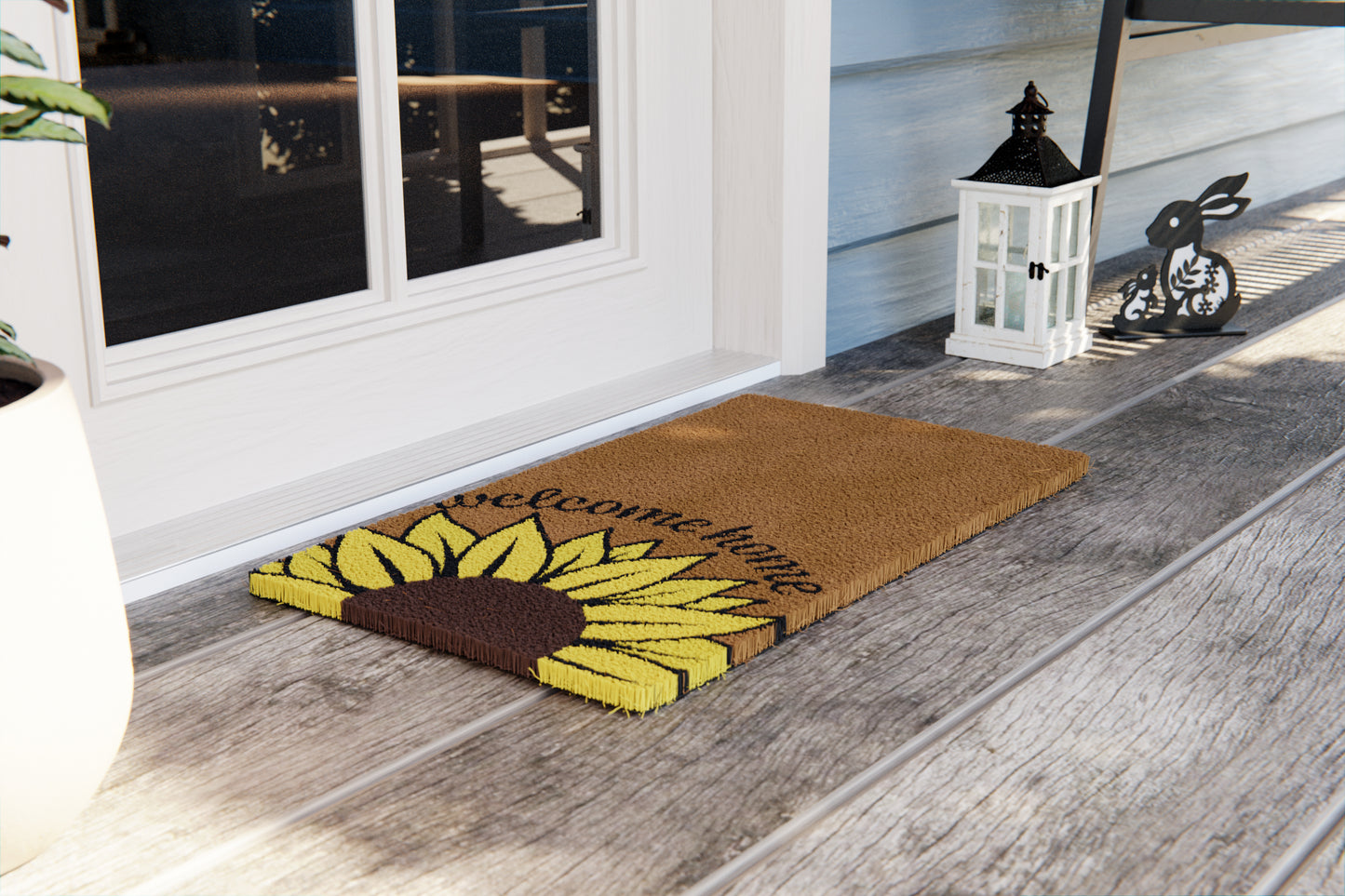 Welcome Home Sunflower Doormat
