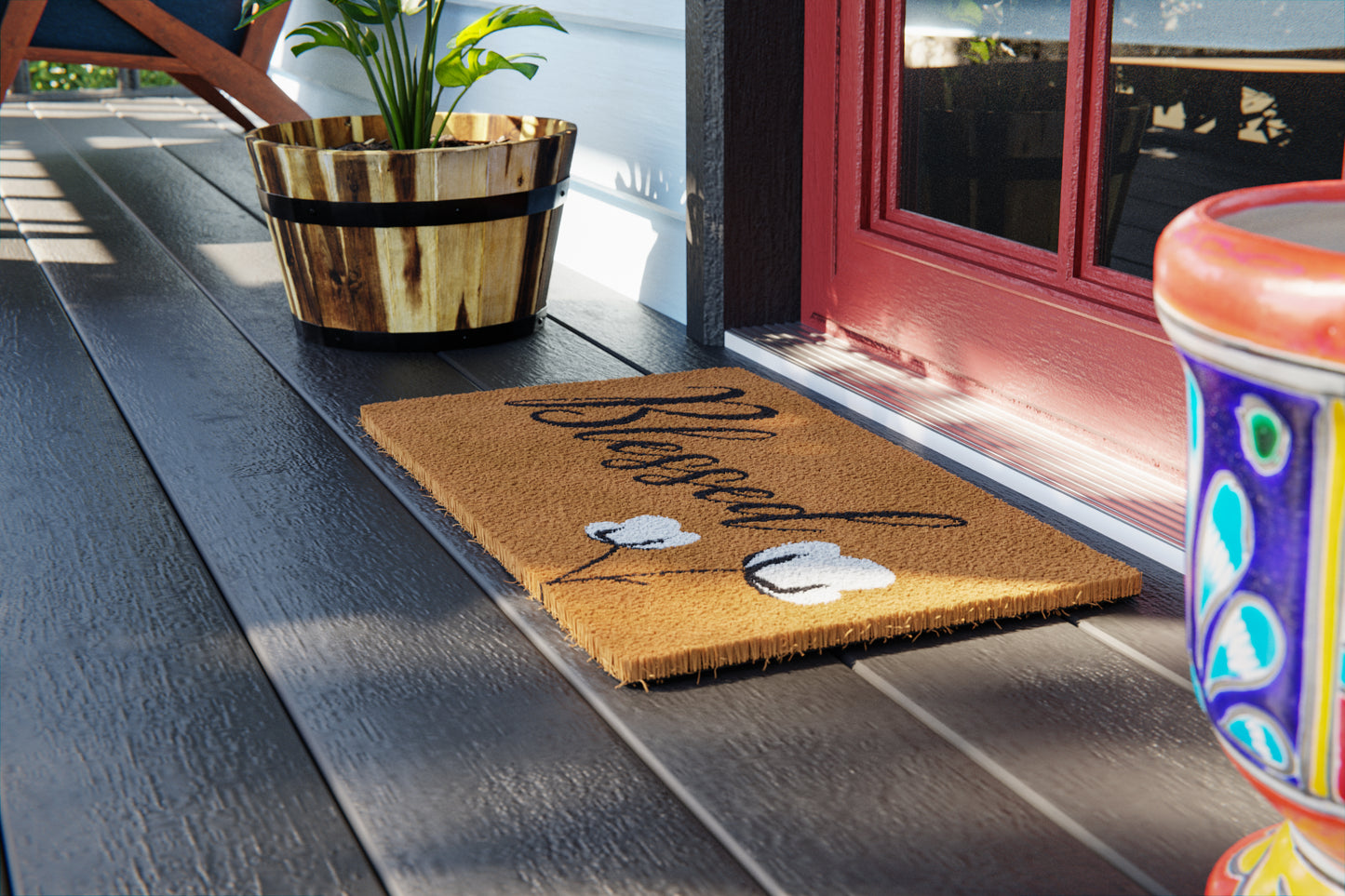 Blessed Cotton Bloom Doormat