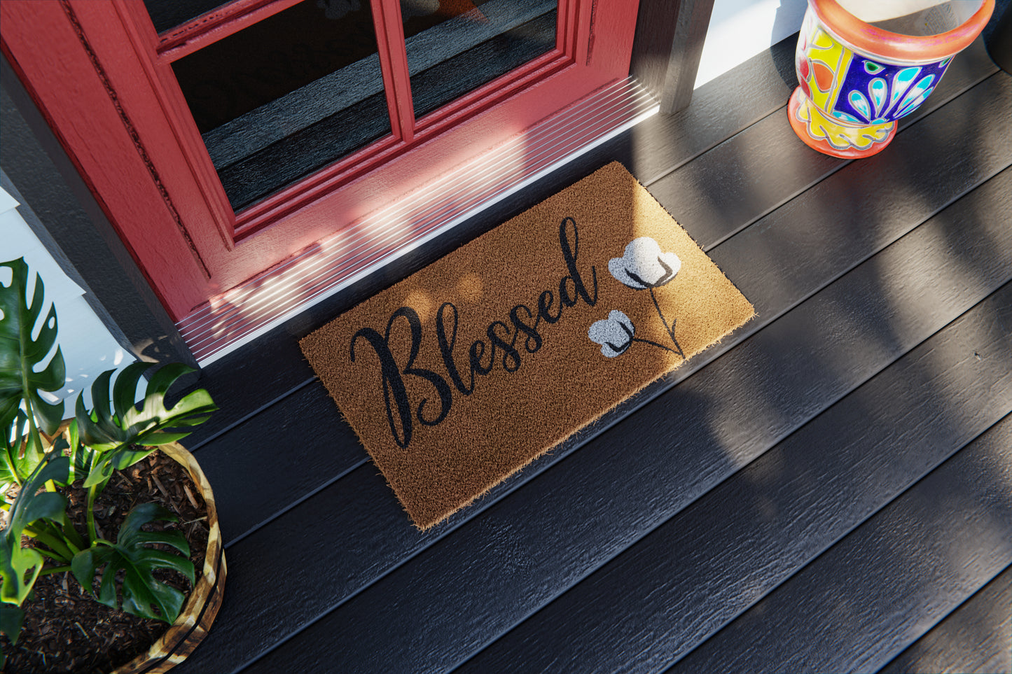 Blessed Cotton Bloom Doormat