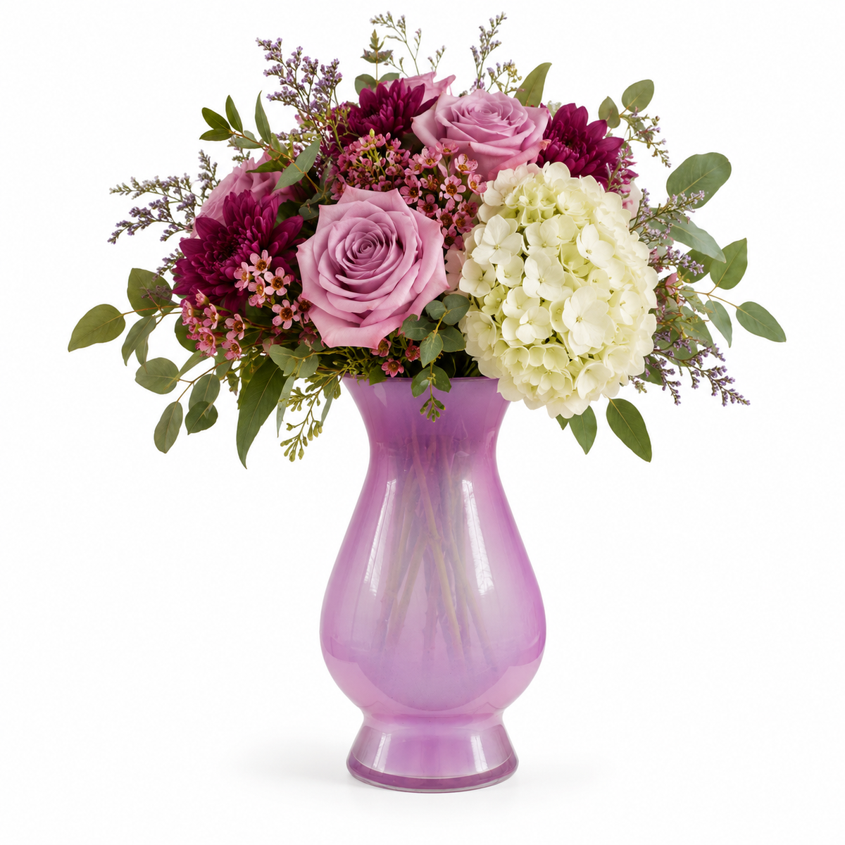 10 5/8" Bella Vase – Iridescent Pink