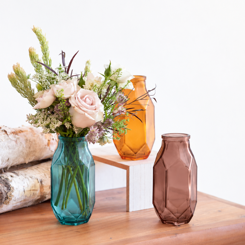 6 1/8" Argyle Vase - Smoke & Spice Assortment