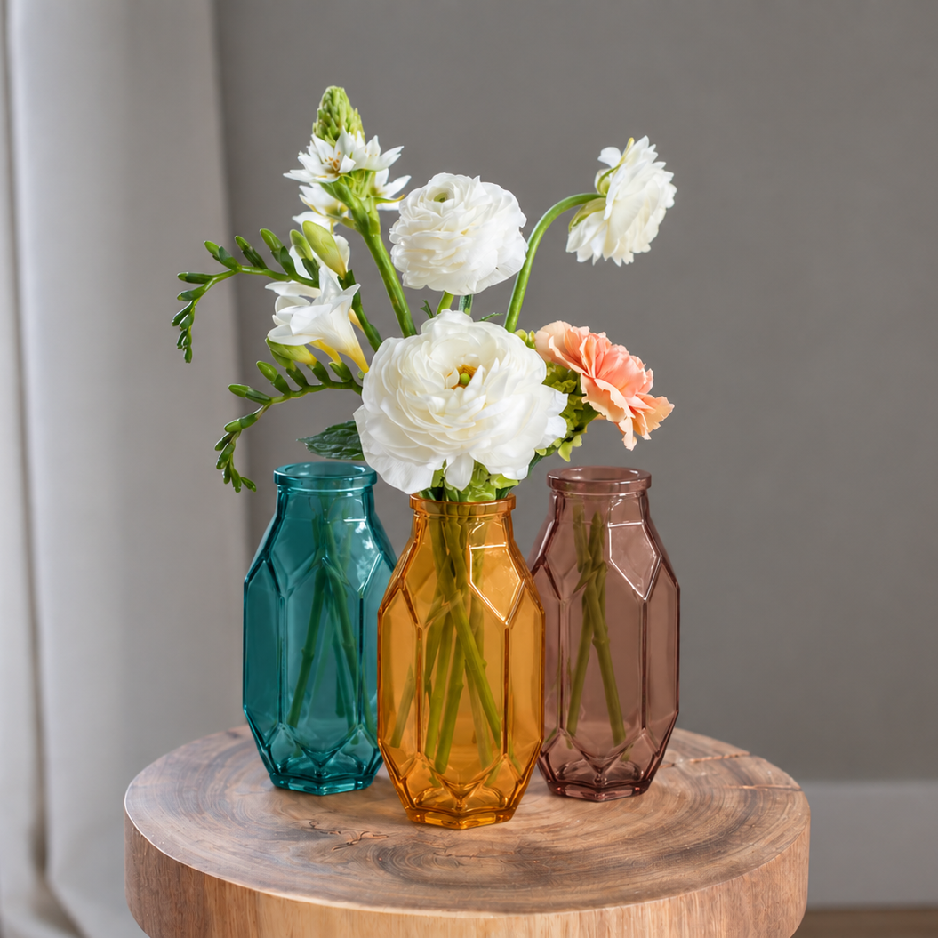 6 1/8" Argyle Vase - Smoke & Spice Assortment