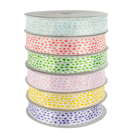 Dip Dye Dotsy Ribbon Assortment