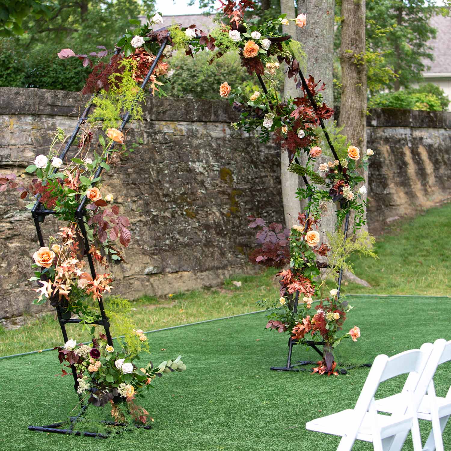 Hexagon Floral Wedding Centerpiece