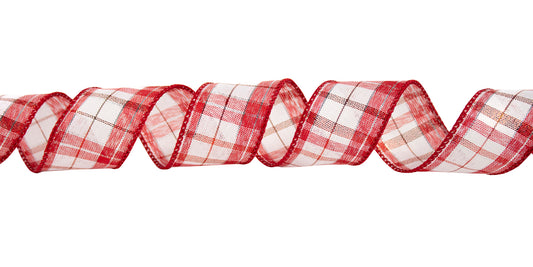 Joyful Plaid Holiday Ribbon-- 50 Yard Rolls