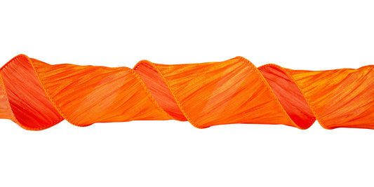 Sheer Mesh Ribbon - Orange - 50 Yards - #9 - Case of 6