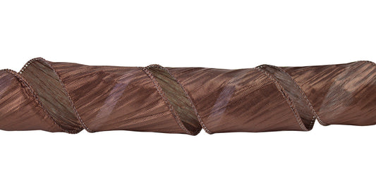 Sheer Mesh Ribbon - Brown - 50 Yards - #9 - Case of 6