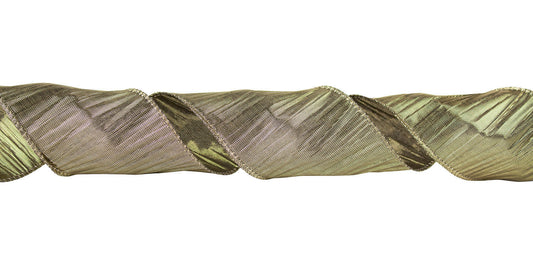 Sheer Mesh Ribbon - Dark Gold - 50 Yards - #9 - Case of 6