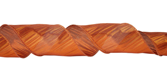Sheer Mesh Ribbon - Burnt Orange - 50 Yards - #40 - Case of 6