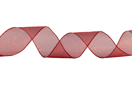 Sheer Frost Ribbon – Red, #40 (50 Yards)