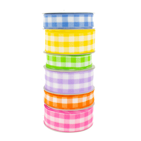 Spring Check Ribbon Assortment