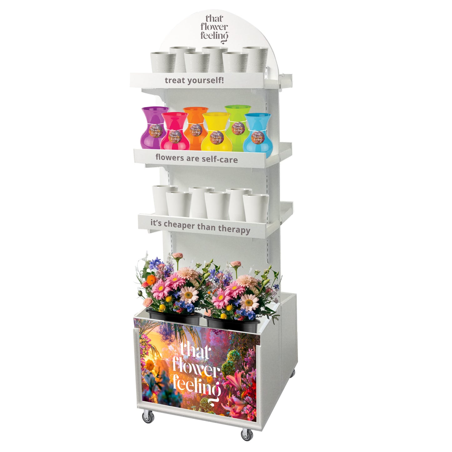 Dual-Sided Arch Display – That Flower Feeling & Petite Green
