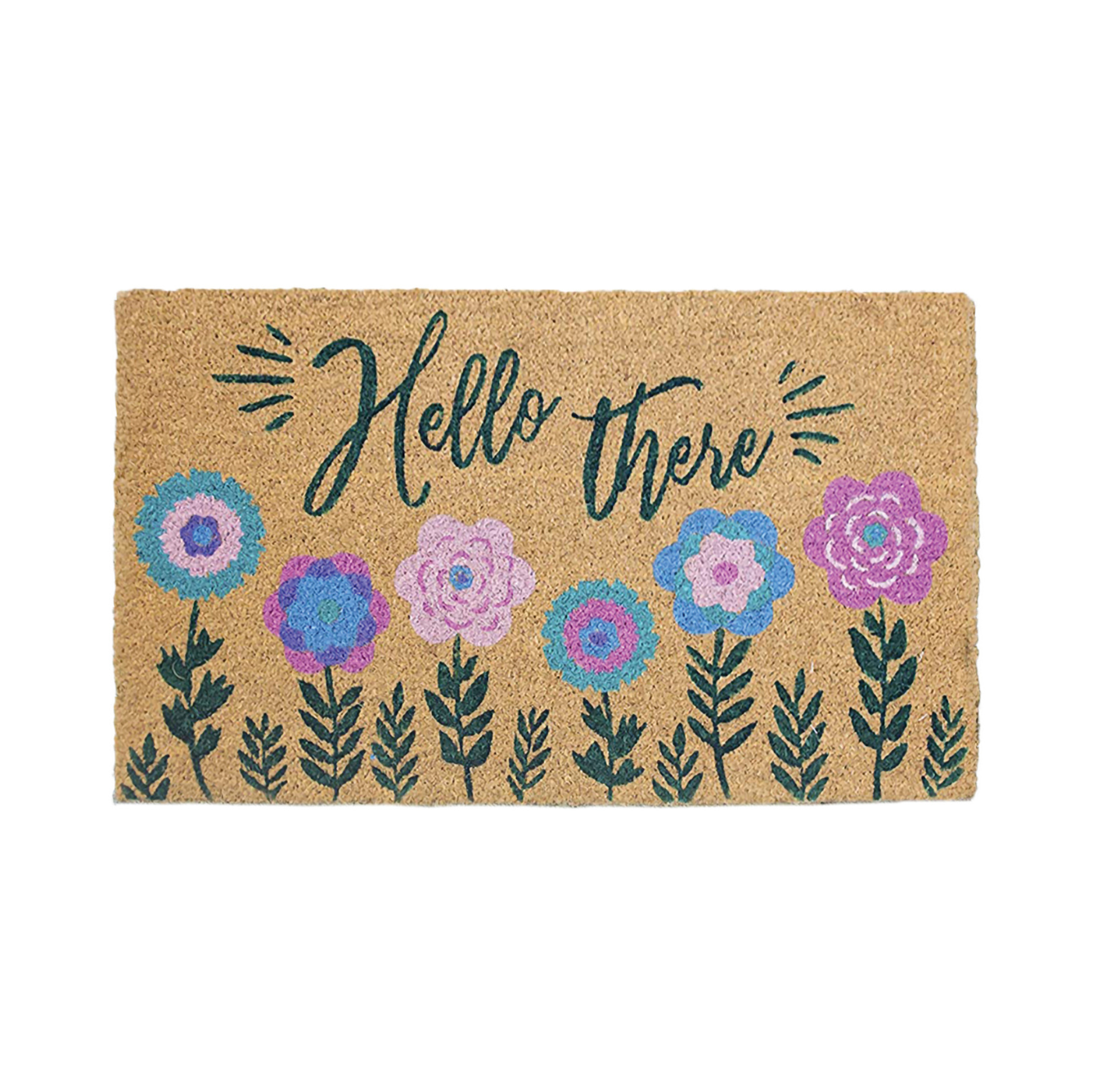 'Hello There' Spring Doormat, Natural Coir Mat – 46 & Spruce ...
