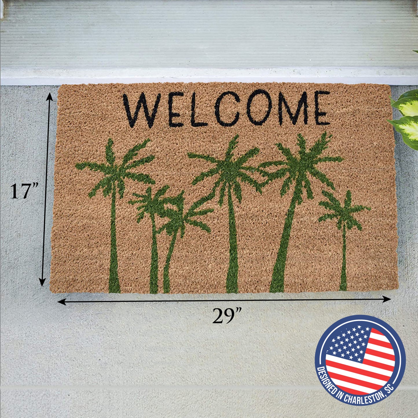 Welcome Palm Trees Doormat