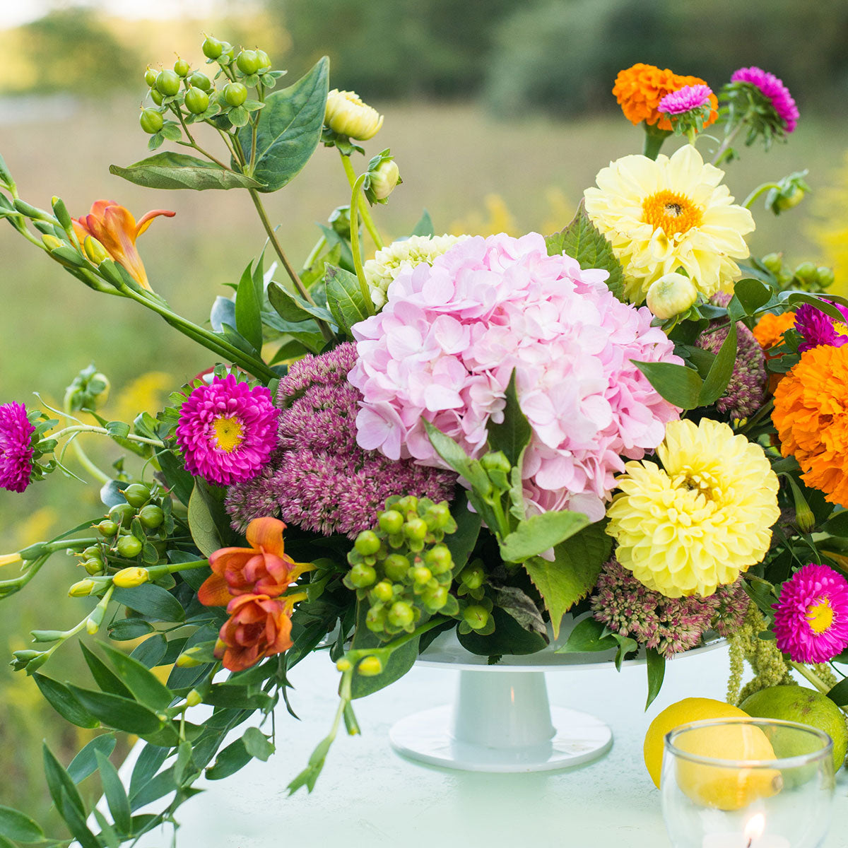 variety of flowers in the Aquafoam Cake Kit