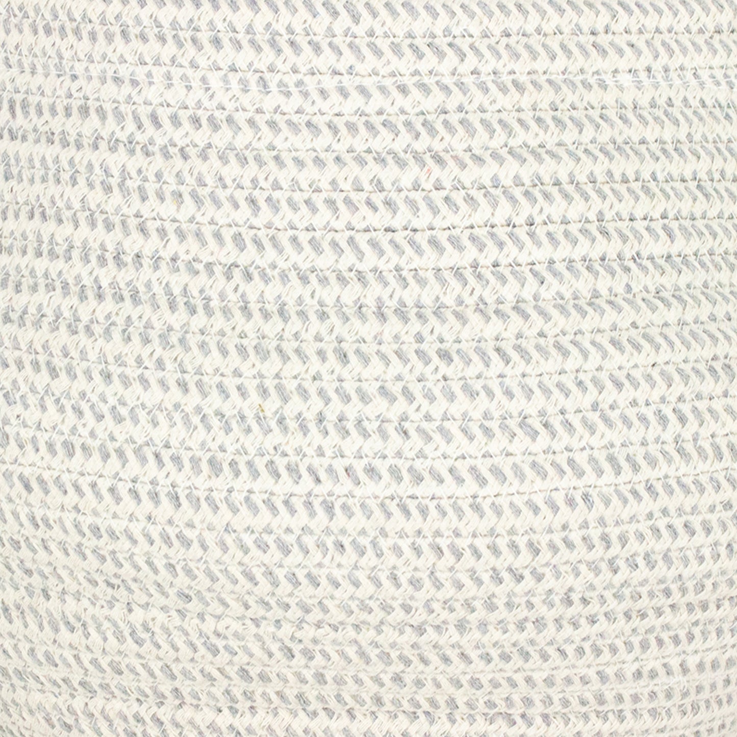 heathered grey cable basket material