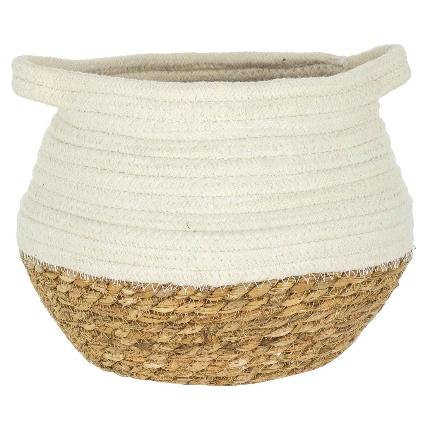 Cable Basket in Oatmeal