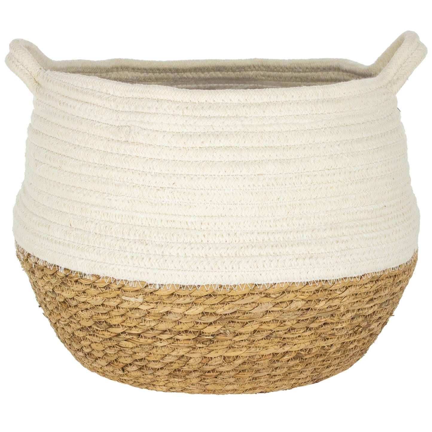 Cable Basket in Oatmeal