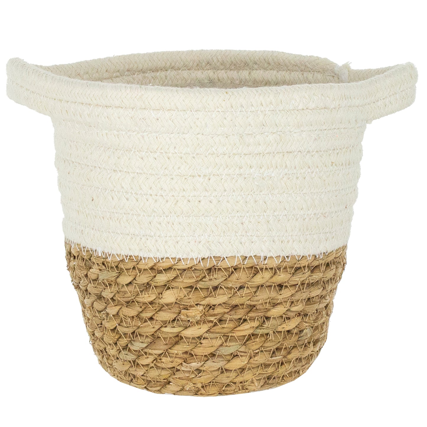Cable Basket in Oatmeal
