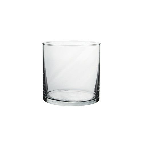 small glass cylinder vase