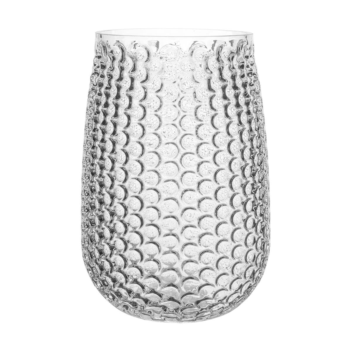 large pebble stone vase empty