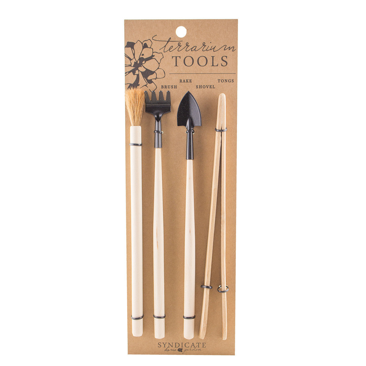 terrarium tool kit in retail packaging